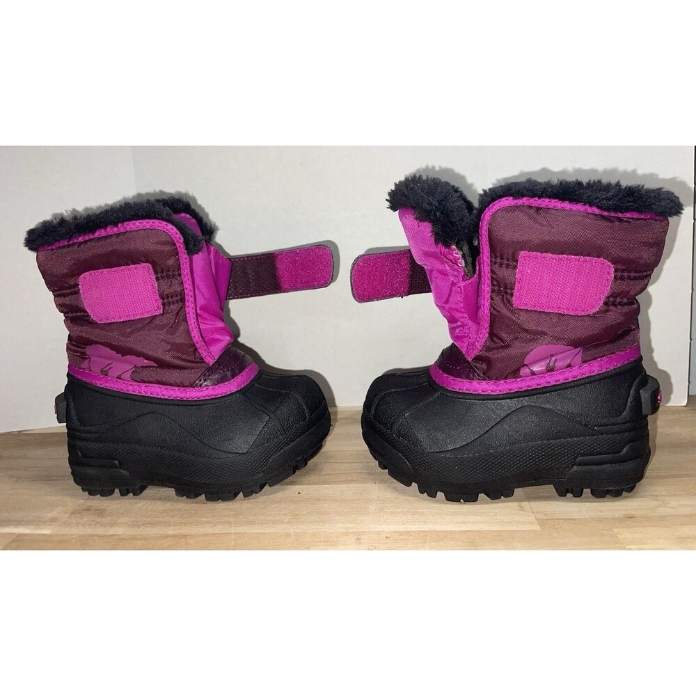 SOREL Snow Commander Toddler Boot NV1960-562 Orchid Pink Flare Size 6 - Picture 8 of 11